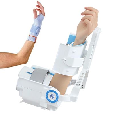 Arm Rehabilitation Trainer,Electric Elbow Joint Rehabilitation Device,Elbow Joint Rehabilitation Training Device Hinged Elbow Brace Arm Exerciser,for Stroke Hemiplegia Patients