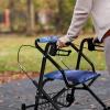 LVEWYB Snowy Mountain Rollator Walker Seat Cover for Ladies Soft Stretchy Protection Walkers Covers Soft Rollators Accessories Fashion Pattern for Seniors Travel view 4