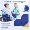 Mybow Wheelchair Lateral Support Cushions, Wheel Chair Lateral Support Pads, Wedge Cushion for Pressure Relief, Wheelchair Side Guards Padding for Elderly Prevents Side Slipping (1 Pair) view 3