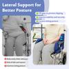 Mybow Wheelchair Lateral Support Cushions, Wheel Chair Lateral Support Pads, Wedge Cushion for Pressure Relief, Wheelchair Side Guards Padding for Elderly Prevents Side Slipping (1 Pair) view 4