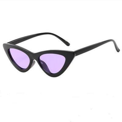 SightPerk Women Cat-Eye Sunglasses Reading Glass UV Protection Tinted Lens Outdoor Reading Glasses (Black & Purple, 1, x)
