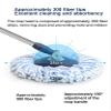 Floor Spin Mop and Bucket Set with 3 Replacement Head Refill,Microfiber Spin Mop, Push-Down Wringing System,Home Floor Cleaning Use,B view 2
