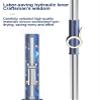 Floor Spin Mop and Bucket Set with 3 Replacement Head Refill,Microfiber Spin Mop, Push-Down Wringing System,Home Floor Cleaning Use,B view 3