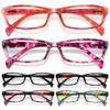 Gaoye Reading Glasses for Women, 6 pack Fashion Readers for Women Men Spring Hinge Eye Glasses, Blue Light Reading Glasses view 1