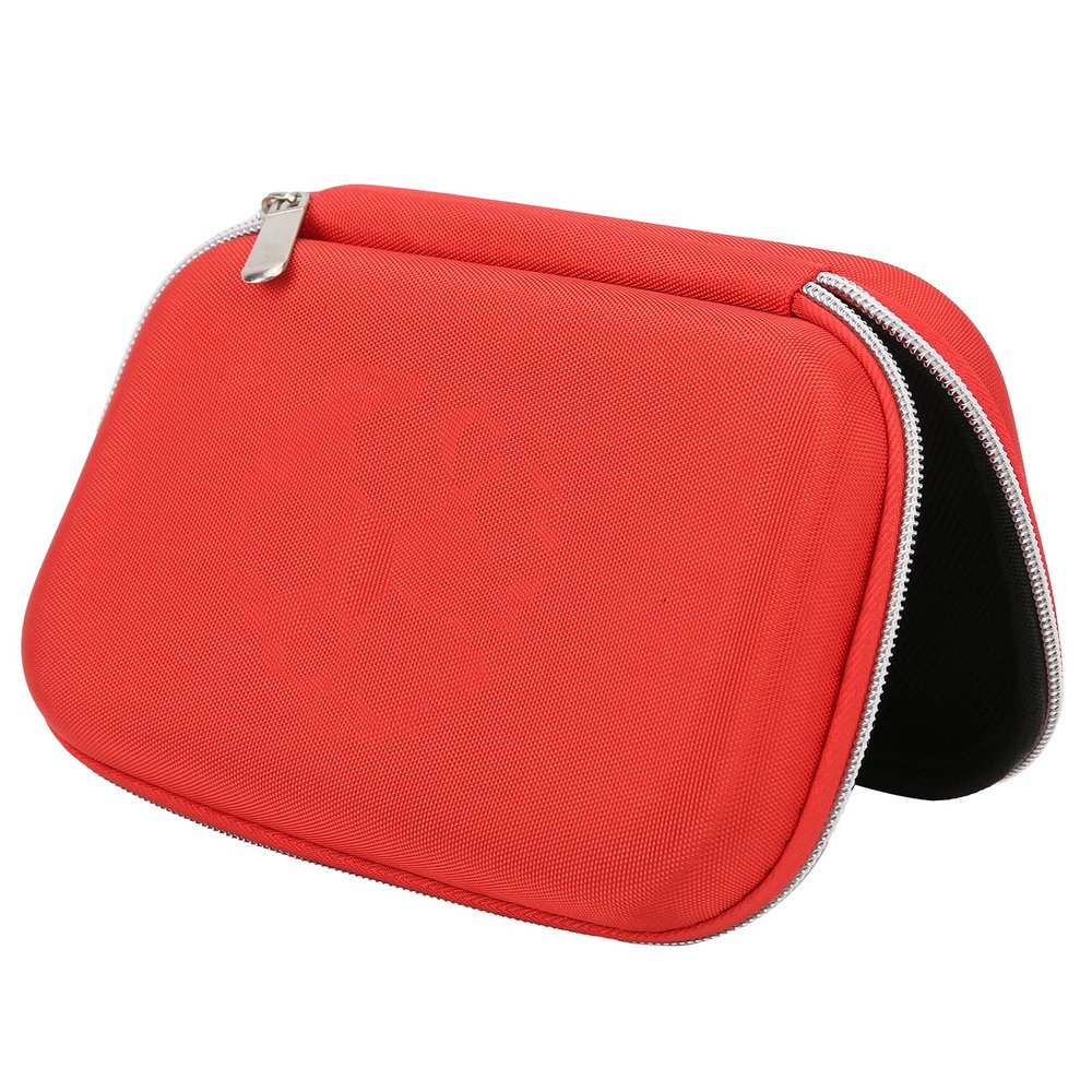 Empty Emergency Kit Bag Portable EVA Hard Shell Case for Home Outdoor First Emergency Large Capacity Durable Red 19.5cm x 12cm x 5cm