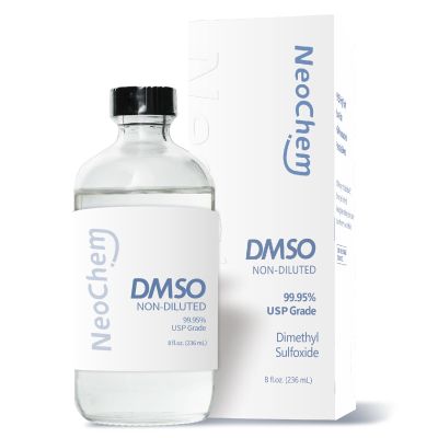 NeoChem Dimethyl Sulfoxide (DMSO) 99.95% Pure Liquid |8 oz. DMSO Non-diluted | Undiluted & Odorless, Contained in Premium Glass Bottle