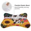 2Pcs Dalmatian Dog Sunflowers Abstract Colorful Art Car Headrest Protect Neck Pillow Ergonomic Design, Breathable & Comfortable Memory Foam Car Headrest Pillow for Travel Car Seat & Home view 3