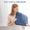 Long Heating Pad for Legs and Back Pain Relief, 33"x17" Electric Heat Wrap with Moist/Dry Option, 6 Heat Settings, Auto Shut-Off, Muscle Recovery Gift for Athletes view 2