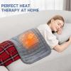 Heating Pad for Back, Abdomen, Legs and Shoulders, 33"x17" Extra Long Electric Heat Pad with 6 Temps & Auto Shut-Off, Moist/Dry Heat, Soft Flannel, Gift for Women & Men view 3