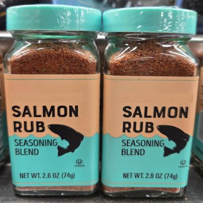 Trader Joe Salmon Rub Seasoning Blend 2.6oz 74g (Two Bottles)