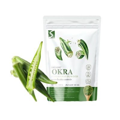 (Pack of 2) Okra Powder - Pure, Unsweetened & Non-GMO - Natural Thickener for Gumbos, Soups & Stews 100g