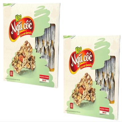 2 Packs - Cereal Sweets Nuts - Keo Ngu Coc - 13 Oz per Box with 2 Boxes per Order