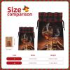 ZHSGNMHH Cigar And Whiskey Drawstring Xmas Bags For Gifts, Gifts Wrap Bags For Christmas Thanksgiving Party view 4