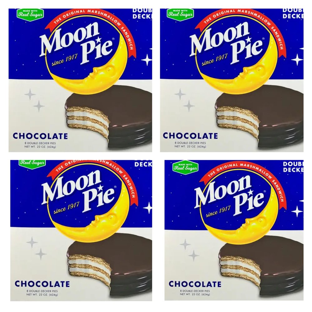 Marshmellow-Cookies Double Decker Snack Pies, Mini Size, Back to School, 32 Count, 2.75 oz (Chocolate)
