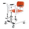 Patient Lift Transfer Chair,180 Split Seat, Hydraulic Patient Lift, Portable Transfer Chair,with Wheels, for Home Adults Disabled Easy to Use, Weight Capacity 440 Lb Orange view 1