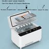 Portable Insulin Cooler with Double Layer, Large Capacity Refrigerated Box for Medicine, Rechargeable Constant Temperature 2-8, LCD Display, 3 Batteries Included view 2