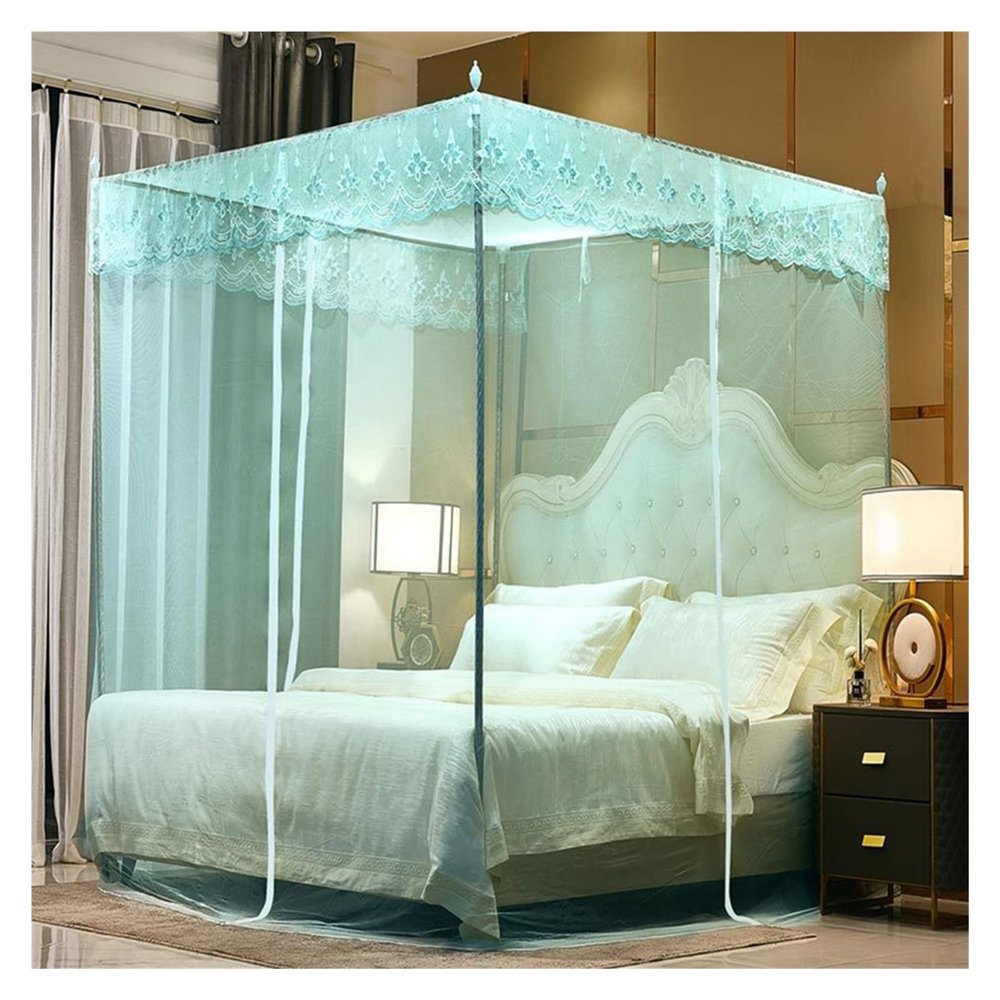 saditesdk Mosquito Net for Double Bed Large Screen Mesh Net for Mosquito Or Insect Protection Universal Mosquito Mesh Net for Travelling Camping and Family Used,Green 180X200cm