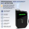 Portable High Tester Keychain, USB Rechargeable, 3-Color & Time Reminder, 10 Mouthpieces, Dark Gray view 2