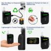 Portable High Tester Keychain, USB Rechargeable, 3-Color & Time Reminder, 10 Mouthpieces, Dark Gray view 4