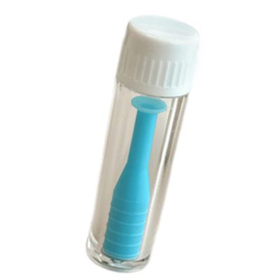 Hygienic Lens Removal Accessories Suction Cup Tools For RGP Contacts Includes Portable Storage Bottles Hygienic Lenses Tool, Blue, One Size