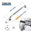 Grab Bars for Shower 2 Pack 18-Inch, Stainless Steel Anti-Slip Safety Shower Handle for Elderly Bathroom Wall Support Handicap Handicap Grab Bars for Seniors, Polished Nickel view 2