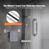 Grab Bars for Shower 2 Pack 18-Inch, Stainless Steel Anti-Slip Safety Shower Handle for Elderly Bathroom Wall Support Handicap Handicap Grab Bars for Seniors, Polished Nickel view 3