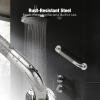 Grab Bars for Shower 2 Pack 18-Inch, Stainless Steel Anti-Slip Safety Shower Handle for Elderly Bathroom Wall Support Handicap Handicap Grab Bars for Seniors, Polished Nickel view 4