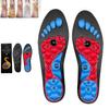 Magnetic Acupressure Insoles for All-Day Comfort Reflexology Massage Therapy for Foot Fatigue, Magnetic Insoles for Shoes, for Men and Women (Black-red, S(Men 4-7/Women 5-8)) view 1