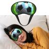 Eye Mask for Sleeping Breathable Light Blocking Sleep Mask Cool Soccer Ball Night Blindfold Soft Comfortable Night Eye Sleep Shade Cover for Men Women Eye Cover for Home Nap view 1
