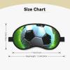 Eye Mask for Sleeping Breathable Light Blocking Sleep Mask Cool Soccer Ball Night Blindfold Soft Comfortable Night Eye Sleep Shade Cover for Men Women Eye Cover for Home Nap view 4