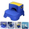 KESYOO Stool Double Non Slip Footstool for Bathroom Use PP Material with Pads Stable and Easy to Clean for Toilet Training and Sink Access view 2