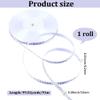 CABODYALS 100 Yards 3/8 Inch White Polka Dot Printed Ribbon Thin Black Dots Pattern Print Satin Fabric Grosgrain Decorative Ribbons Bulk Roll for Sewing Making Crafts Gift Wrapping Bouquets Chritsmas view 2