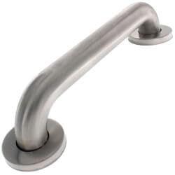 1-1/2" x 12" Grab Bar w/Concealed Snap-On Flange (Satin Finish)