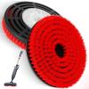 2 Pack Replacement Brush Heads for Shark Steam Mop S7000/S7001/S8201 Series, Deep Cleaning for Tiles Hardwood Floor (red) view 1