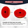2 Pack Replacement Brush Heads for Shark Steam Mop S7000/S7001/S8201 Series, Deep Cleaning for Tiles Hardwood Floor (red) view 2