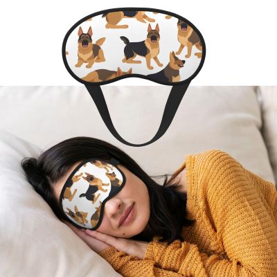 Eye Mask for Sleeping Breathable Light Blocking Sleep Mask German Shepherd Night Blindfold Soft Comfortable Night Eye Sleep Shade Cover for Men Women Eye Cover for Home Nap