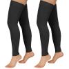 Totexil 2 Pairs Compression Stockings for Women & Men, 20-30mmHg Thigh High Compression Socks, Footless Medical Socks with Silicone Dot Band--Best Support for Nursing Sports Varicose Veins(Black,3XL) view 1