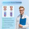 Athbavib 20-30mmHg Compression Stockings for Women and Men, Thigh High Closed Toe Medical Graduated Compression Socks, Best Support for Treatment Varicose Veins Swelling (Black,Large) view 2