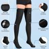 Athbavib 20-30mmHg Compression Stockings for Women and Men, Thigh High Closed Toe Medical Graduated Compression Socks, Best Support for Treatment Varicose Veins Swelling (Black,Large) view 4