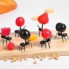 36PCS Ant Toothpicks Fruit Fork, Reusable Ant Food Pick Animal Appetizer Forks, Toothpicks for Appetizers, Snack, Fruits, Mini Skewers for Christmas Family PartyFestivals, Wedding view 4