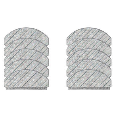 10Pcs Mop Cloth Replacement Compatible For ECOVACSCompatible For DEEBOT T10/T10 TURBO Robot Vacuum Cleaner Spare Accessories-ABUD