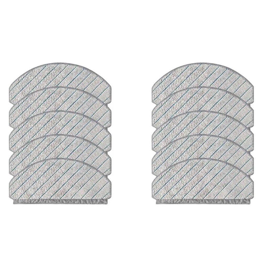 10Pcs Mop Cloth Replacement Compatible For ECOVACSCompatible For DEEBOT T10/T10 TURBO Robot Vacuum Cleaner Spare Accessories-ABUD