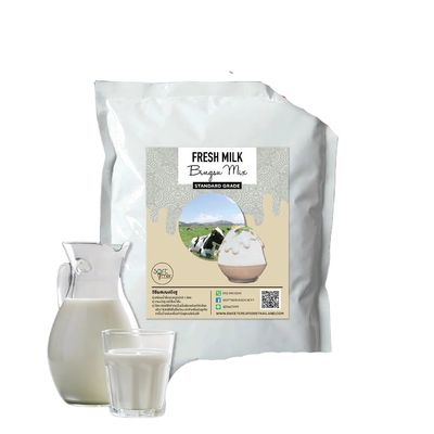 Bingsu Powder 1 kg Korean Shaved Ice Mix Base, Add 3 L Water, Machine-Ready for Block-Mold & Pour-Type Shaved Ice Machines, Made with New Zealand Milk Powder (Fresh Milk)