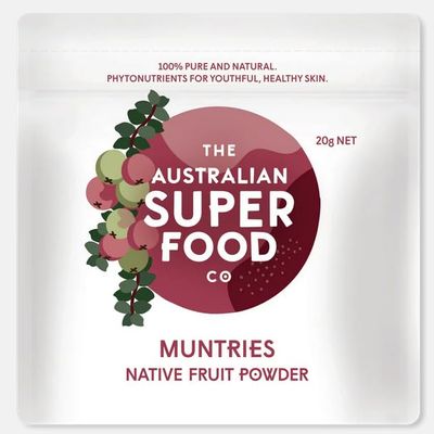 Australian Superfood Co. Freeze-Dried Muntries Powder 20g | Native Australian Superfood with Antioxidants & Bush-Food Flavor