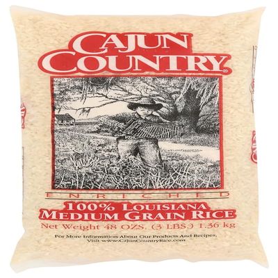 Cajun Country Medium Grain Rice 48 oz (Pack of 10)