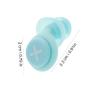 Anneome 2 Sets Soft Silicone Noise Reducing for Sleeping and Studying Comfortable Lightweight with Ergonomic Design for Snoring Blocking and Hearing Protection Portable Blue view 2