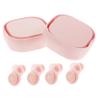 UTHCLO 2 Sets Soft Silicone Noise Cancelling for Sleeping and Studying Reusable Comfortable Ear Protection for Snoring Flying Concerts and Noise Reduction Ergonomic Design Pink view 1