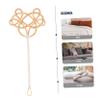 Yardenfun Long Handle Tool for Quilts and Carpets Rattan Beater with Wide Paddle for Dust Removal Blankets and Rugs Vintage Style Cleaning Supply view 4