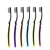 TOGEVAL 6pcs Charcoal Toothbrush Soft Bristle Toothbrushes with Non Slip Comfortable Grip for Home Travel Oral Care Random Color view 1