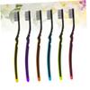 TOGEVAL 6pcs Charcoal Toothbrush Soft Bristle Toothbrushes with Non Slip Comfortable Grip for Home Travel Oral Care Random Color view 4